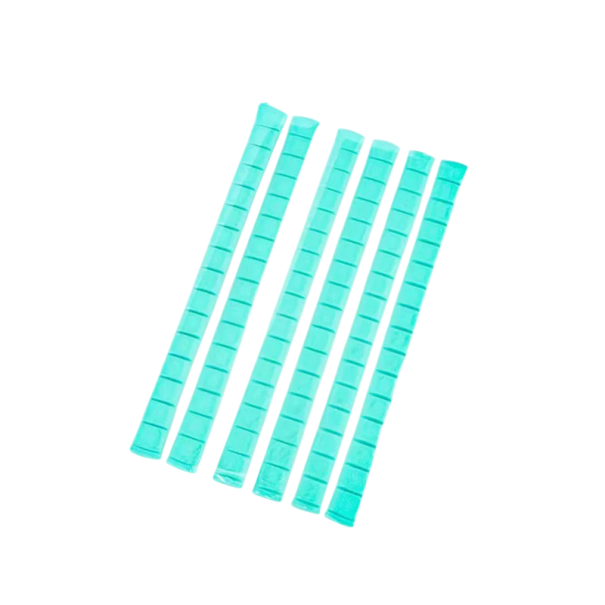 96 pcs Colle en gel réutilisable pour ongles artificiels 5 mm x 2,54 cm Pâte à ongles pour support d'entraînement vert