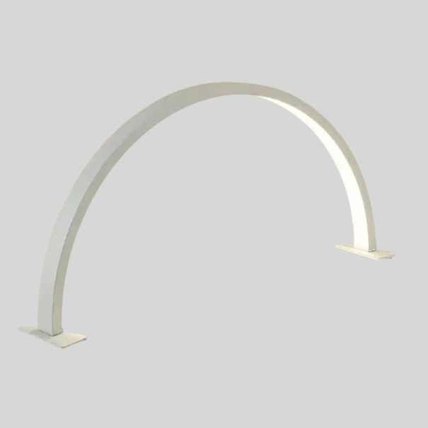 Lâmpada de mesa LED New Moon 39 x 21,5 cm USB meia-lua 180° 364 LED regulável luz uniforme para unhas e pestanas branco