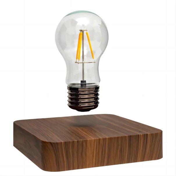 Magnetisk svävande lampa med fyrkantig bas, touchkontroll, modern borddekoration, unikär svävning 1