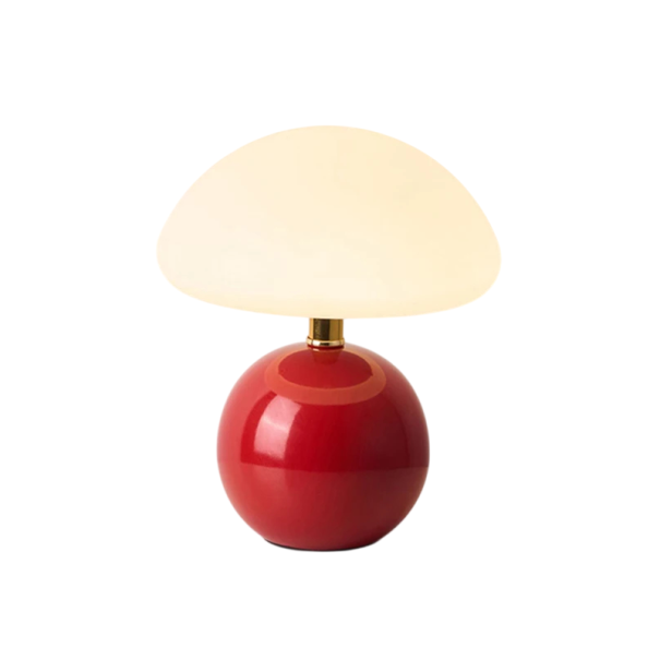 Dekorativ lampa för bord 20 x 22 x 12 cm 24W USB-ström Modern design för hem- och arbetsutrymmen Stilig bordslampa med LED-belysning röd