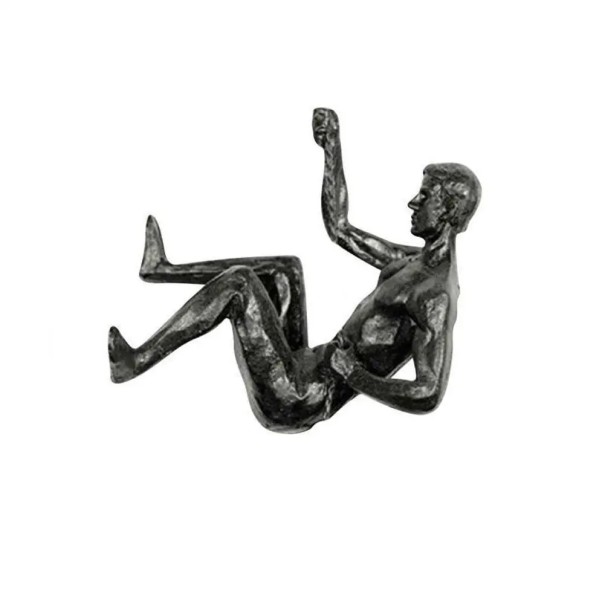 Skulptur i resin 10 x 11 cm Klättrare på väg uppför Dekorativ skulptur för inredning eller som samlarfigur 1