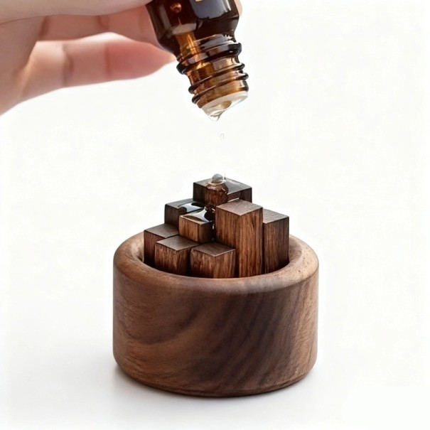 Dekorativ diffusor i trä 6 cm för eteriska oljor 1