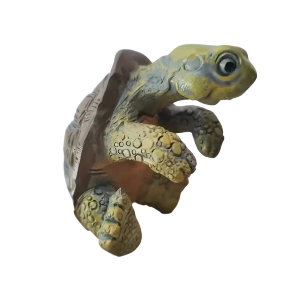 Hängande dekoration sköldpadda 7 x 4,4 cm Resin ornament hängande sköldpadda Dekoration för kanten av krukor eller akvarier Mini dekoration 1