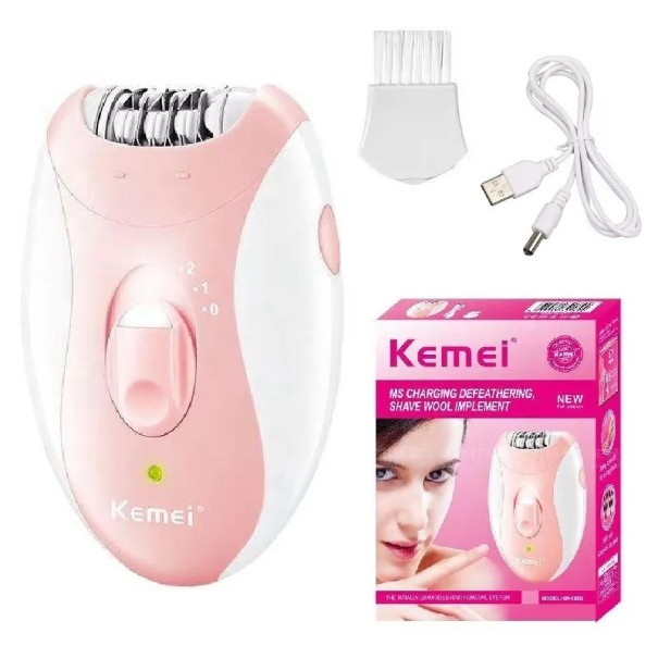 Outil d'épilation 6,5 x 11 cm Rose Chargeur USB Épilateur Compact pour une Peau Douce 1