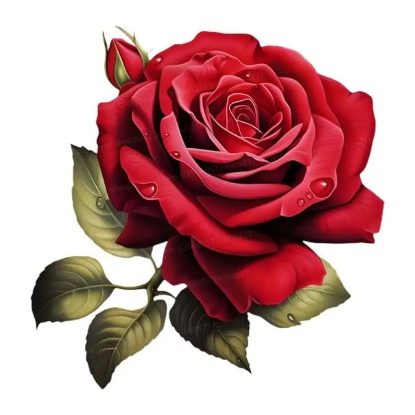 Pegatina floral con motivo de rosas para baño 20 cm decoración de PVC resistente al agua para WC y baño diseño elegante 1
