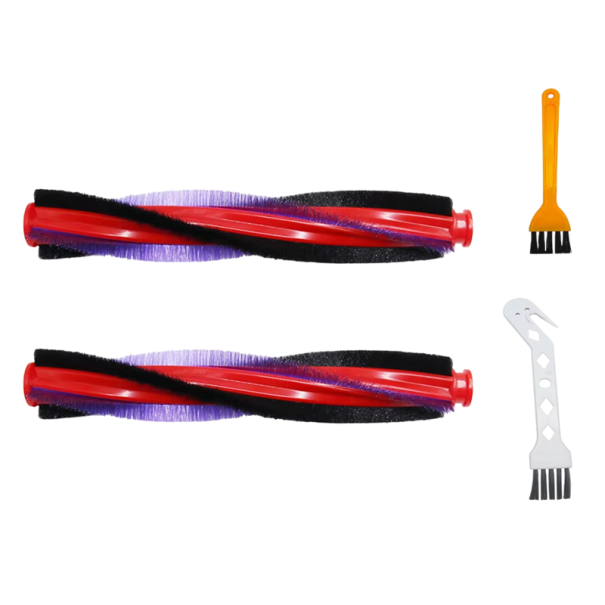2 st Roterande borstar 225 mm för Dyson V6, DC59, DC62, SV03, SV073 för effektiv insamling av damm och allergener på hårda golv och mattor 1