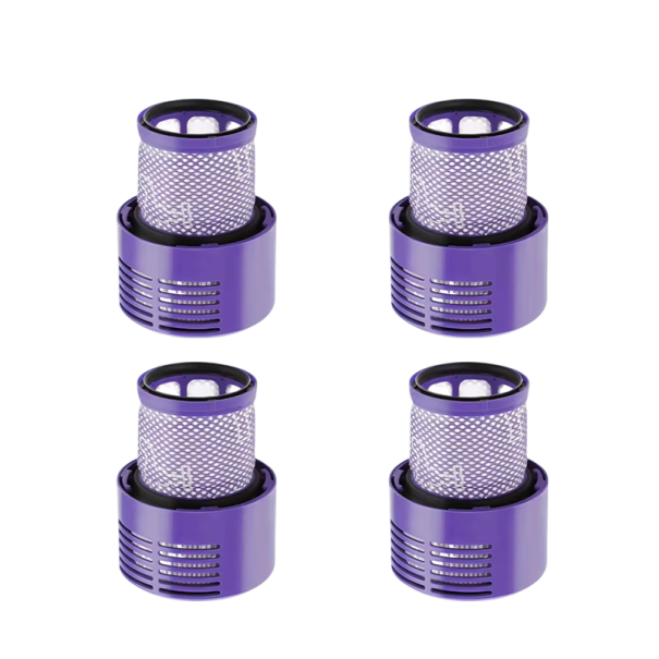 Kompatibla 4 st HEPA-filter för Dyson V10 SV12 Tvättbart reservfilter Tillbehör Motstånd upp till 105 ℃ Långvarig prestanda 1