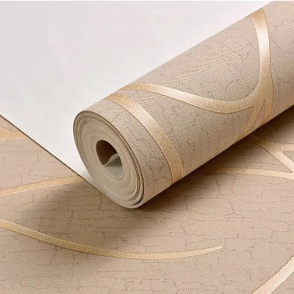 Tapetă netesută 53 cm x 5 m PVC rezistentă la apă și lavabilă decorare a pereților rolă tapet pentru interior 1