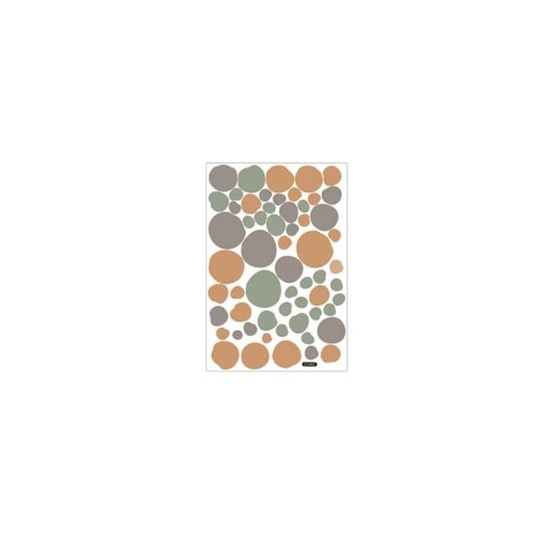 Pegatinas de PVC de colores 2,5 - 9,6 cm 60 unidades pegatinas decorativas en forma de puntos decoración autoadhesiva para la pared 1