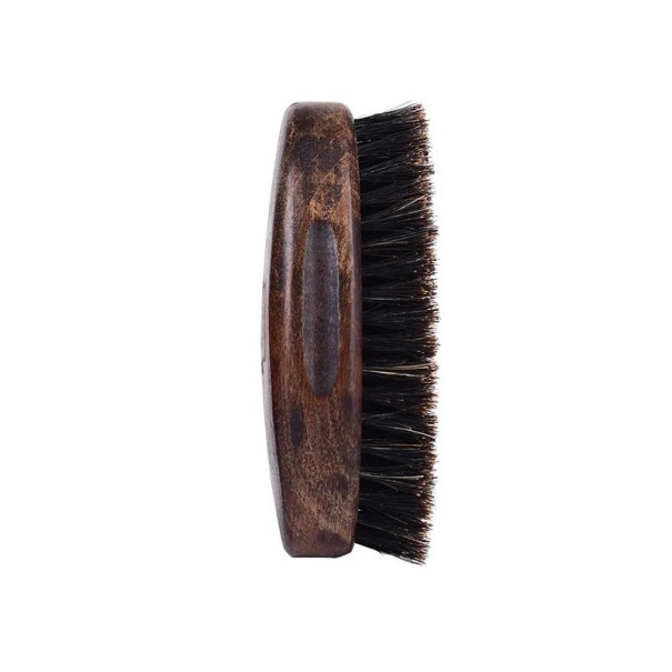 Borste av vildsvinsborst för män 6 x 11,5 x 4 cm Träresande borste för hår och skägg Liten handborste utan handtag 1