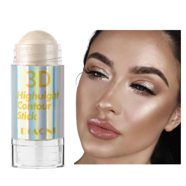 Rozjasňující tyčinka na obličej 7 x 2,8 cm Rozjasňovač v tyčince Jemný lesk zvýraznění lícních kostí Krémový make-up stick 4