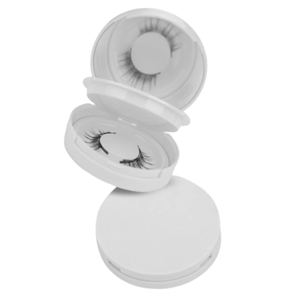 1 paire de cils magnétiques 3D avec pince à épiler Apparence naturelle Cils réutilisables et étanches Sans colle kit de maquillage 1