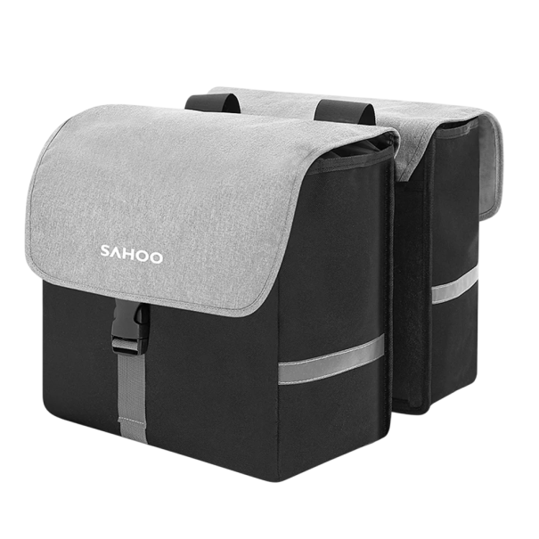 Zadní cyklistická brašna 40 l 2x 36 x 17 x 34 cm PVC Oboustranná boční taška na nosič kola Voděodolná 1