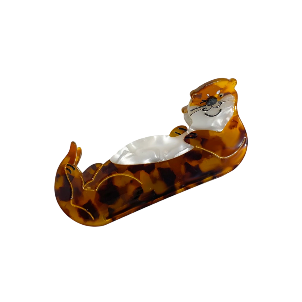 Pince à cheveux en forme de loutre Design décoratif Accessoire capillaire original Pour femmes et filles Pour un usage quotidien 1