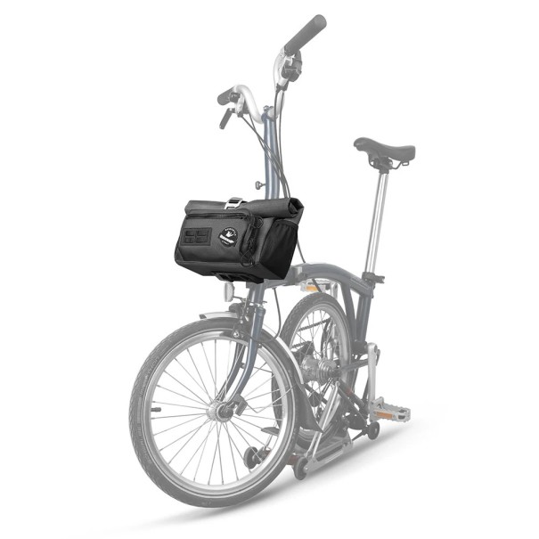 Cyklistická brašna na řídítka 23 x 15 x 11 cm Objem 4 l Polyesterová voděodolná taška na kolo Přední cyklo kapsa černá