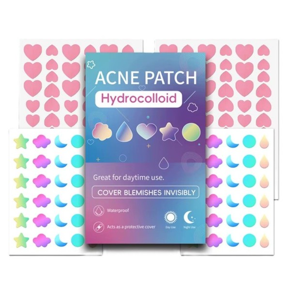 Offre avantageuse de 180 pcs Patches anti-acné 6–10 heures Étanches Autocollants pour boutons Correcteur de visage Végan Cruelty Free 1