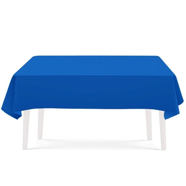 137 x 274 cm Mörkblå duk för bord Större duk för festlig bordsdukning Bordsdekoration för fester och familjesammankomster 1