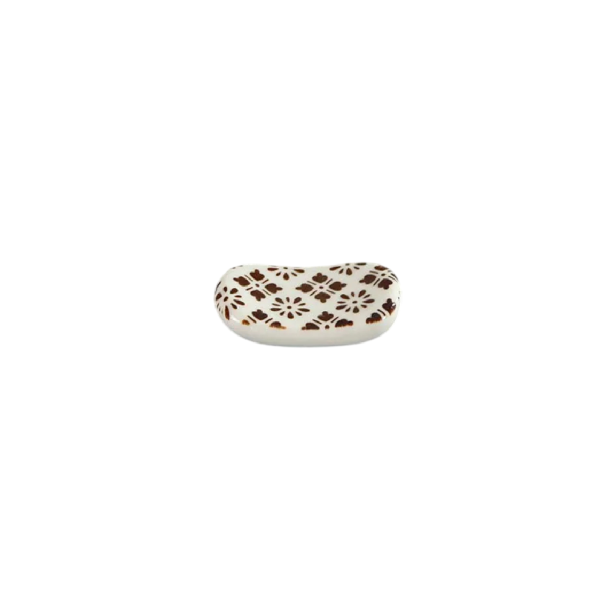 Suport pentru bețișoare 5 x 3 cm suport ceramic pentru bețișoare, stil japonez, ustensile de bucătărie, suport pentru bețișoare pentru servire maro