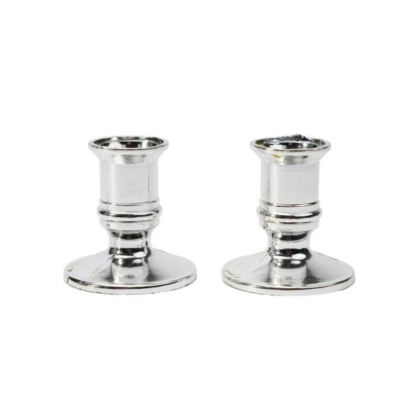 2 st Konformade ljusstakar silver guld stång vax bas för bröllopsfest festival ljusstake heminredning ljusstakar silver