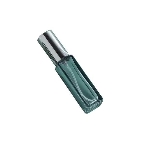 Ensemble de flacons en verre pour parfum 10 ml 8,5 × 1,8 cm flacons en verre rechargeables avec vaporisateur pour parfum ou voyage gris