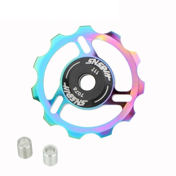11T Schaltwerksrad für Fahrrad Aluminiumlegierung Keramiklager Hinterradschaltung MTB Rennrad farbig