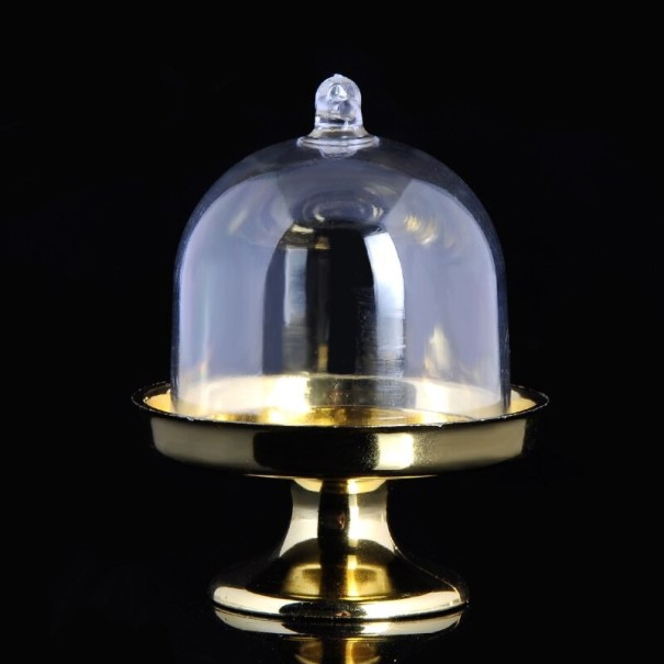 12 pcs Cake Serving Stands with Lid gold