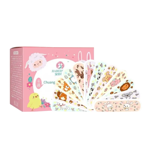 120 pz cerotti impermeabili per bambini 72 x 19 mm Cerotti con motivi di animali Cerotti colorati per bambini Materiale sanitario 1