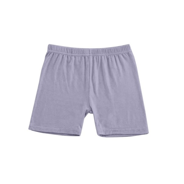 Barnens sportshorts med elastisk midja, åtsittande cykelshorts för barn för träning och sport ljuslila 4