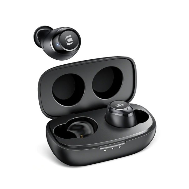 Trådlösa in-ear hörlurar med mikrofon och laddningsetui Bluetooth 5.0 Batteritid 9 timmar Samtals- och volymkontroll Röstassistent 1