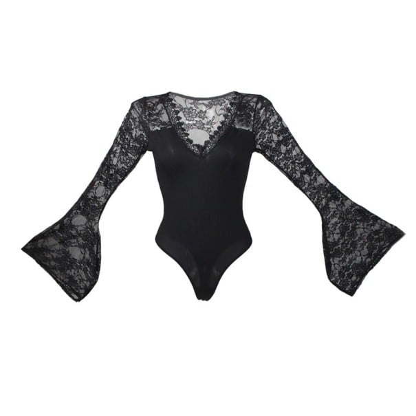 Body de encaje de mujer con mangas largas B812 4XL