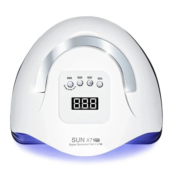 UV LED-lampa för naglar 57 LED-dioder med automatisk sensor och digital display timer 4 lägen ABS plast Vit För gelnaglar och manikyr 1