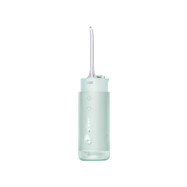 Bezdrátová ústní sprcha se 4 režimy čištění a nádržkou 200 ml s výměnnými nástavci a USB nabíjením na domácí i cestovní ústní hygienu zelená