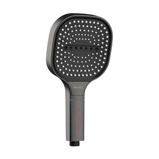 13 cm Shower Head with Filter 3 Modes Rain Mist Mix Economical Massage Handheld Shower High-Pressure Head with Silicone Nozzles grey