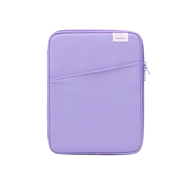 13 inch tablethoes voor iPad Air 4, 5 Pro, Mini 5, 6, Xiaomi, Samsung, Huawei, Lenovo, slanke beschermhoes, neutrale kleur, elegant ontwerp paars