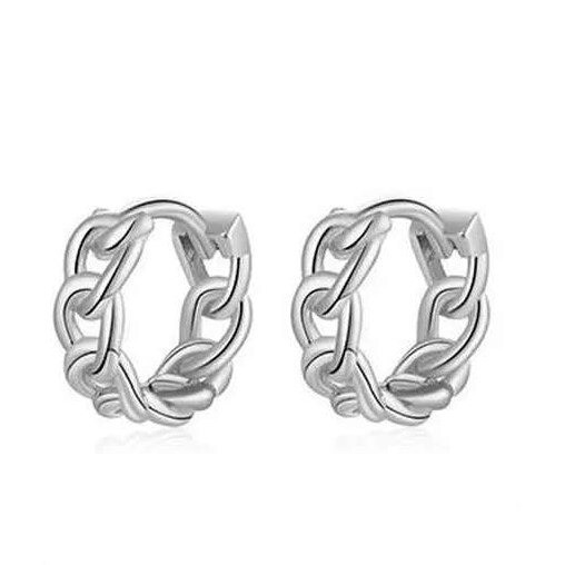 Kvinnors bågeörhängen R26 silver 2