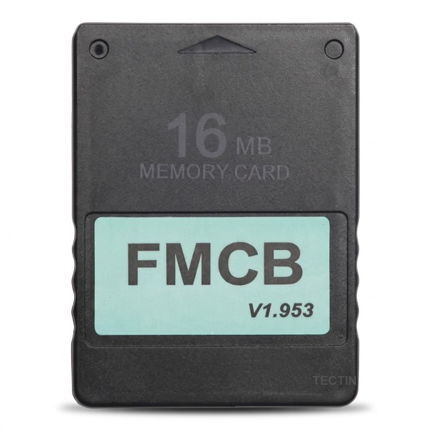 Minneskort för PS2 PlayStation 2 FMCB V1.953 16 MB Minneskort Svart För att spara spelpositioner För spelkonsol PlayStation 2 1