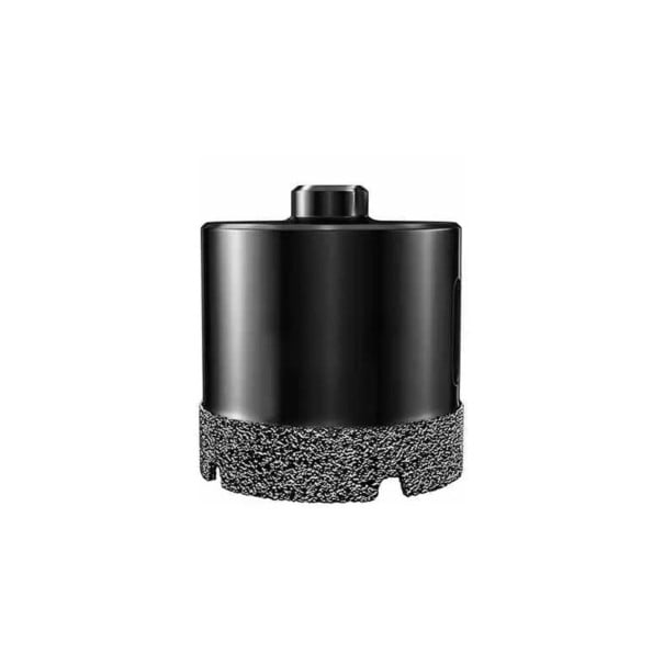 Diamantborrkrona 60 mm med M10-gänga för vinkelslip Pro Lödde diamant Svart Torrborrning i klinker, marmor, granit och glas 1