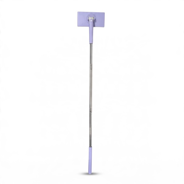 Mop mini portable avec échange automatique de serviettes en papier 90 cm Tête rotative 360° Violet Pour les sols et le plan de travail de cuisine 1