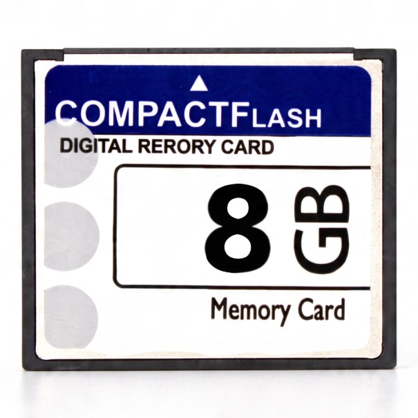Minneskort CompactFlash CF 8 GB 4,2 x 3,6 cm Vitblå För digitala kameror För fotografier och data Till enheter med CF-kortplats 1