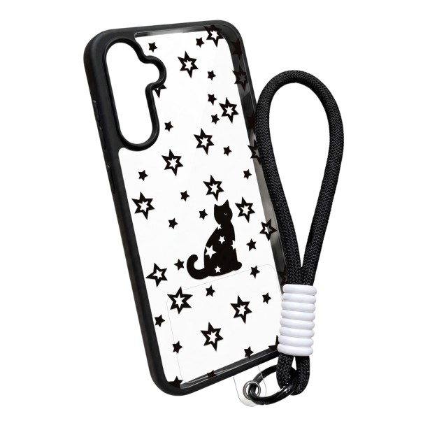 Söt skydd för Samsung Galaxy S26 Ultra med handledsrem och djurmönster Akryl genomskinligt mobilskal 2