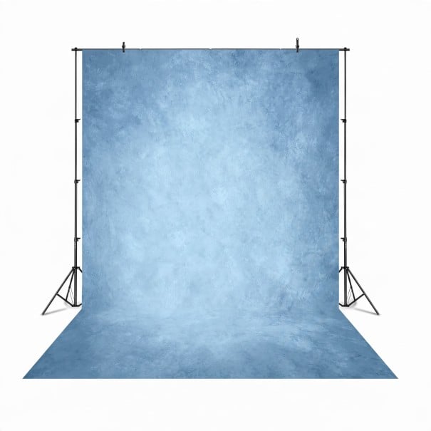 Abstraktní pozadí na focení 300 x 300 cm Bavlna Malovaná textura Fotopozadí do ateliéru Na portréty i focení zvířat modrá