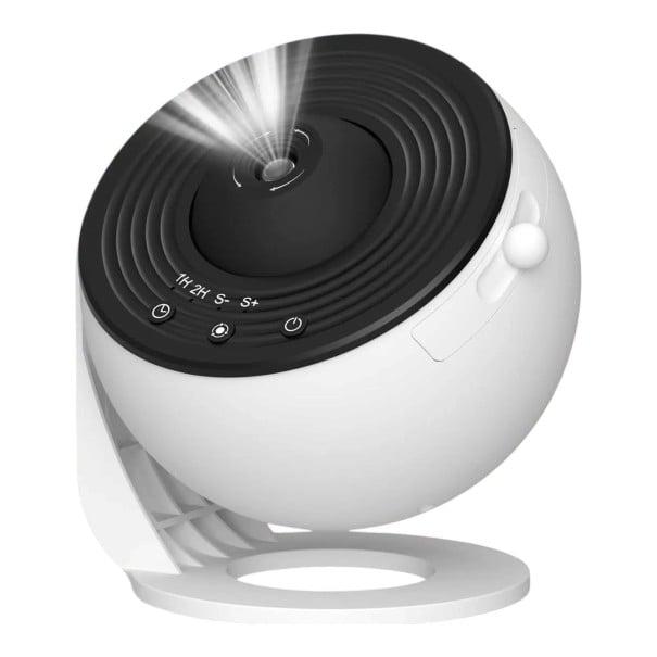 Planetarium projektor stjärnhimmel 12 projektdiskar Rotation 360° Timer 1 och 2 h Justerbar fokus USB 5 V Vit Nattljus 1