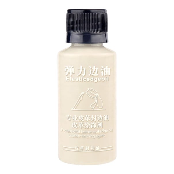Matte fleksibelt læderkantolie Edge oil Farve til læderkanter Til forsegling og udfyldning af kanter på læderprodukter beige