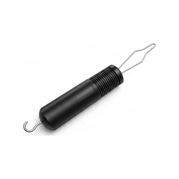 Outil pour fermer les boutons 2 en 1 avec crochet pour zip Poignée antidérapante à rainures Œillet en fil Noir Pour les personnes âgées 1