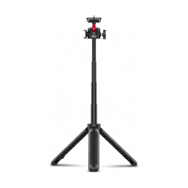 Ulanzi MT-16 Mini Tripod and Selfie Stick 22 to 44 cm 360° Ball Head Cold Shoe Aluminium Load Capacity 1.5 kg Black For Mobile and Camera 1