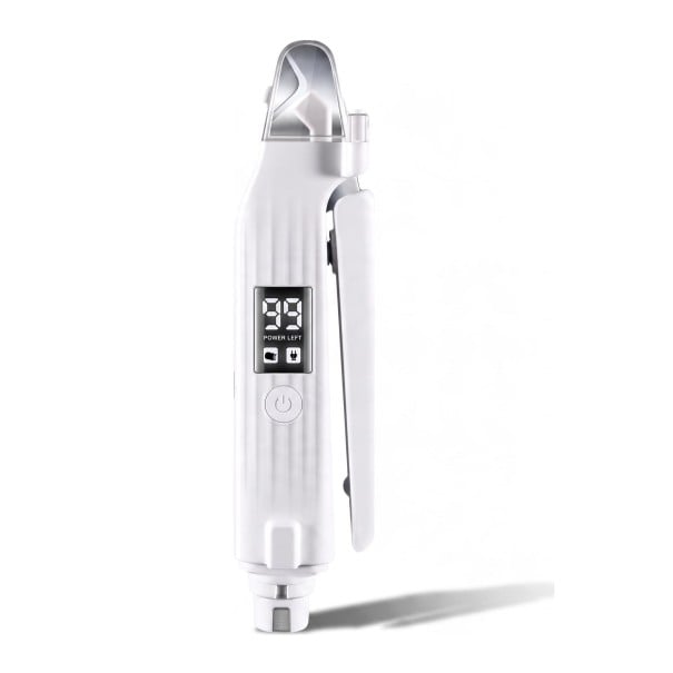 Electric Nail Clipper and Grinder 2-in-1 with LED Light and Battery Indicator 17.3 cm Stainless Steel Clipper White for Dogs and Cats 1
