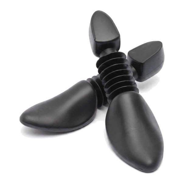 Kunststoff-Schuhspanner mit flexiblem gewellten Mittelteil 1 Paar 2 Stück Herren EU 39–46 Länge 30 cm Schwarz Schuhformer gegen Faltenbildung 1
