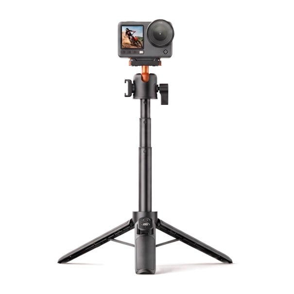 VRIG Magnetic Tripod and Selfie Stick with Bluetooth Remote for DJI Osmo Action 6 5 Pro 4 360° Ball Head Reach 10 m to 54 cm 1