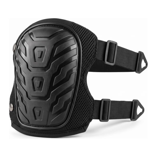 Kneepad 1 pc Hard Shell Gel Cushion Height 20 cm Breathable Mesh Two Adjustable Straps Black For Paving and Gardening 1