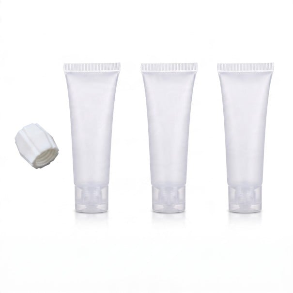 Travel Tubes 50 ml Set of 3 with Toothpaste Transfer Adapter Refillable Matte Tubes with Cap for Hand Luggage 1